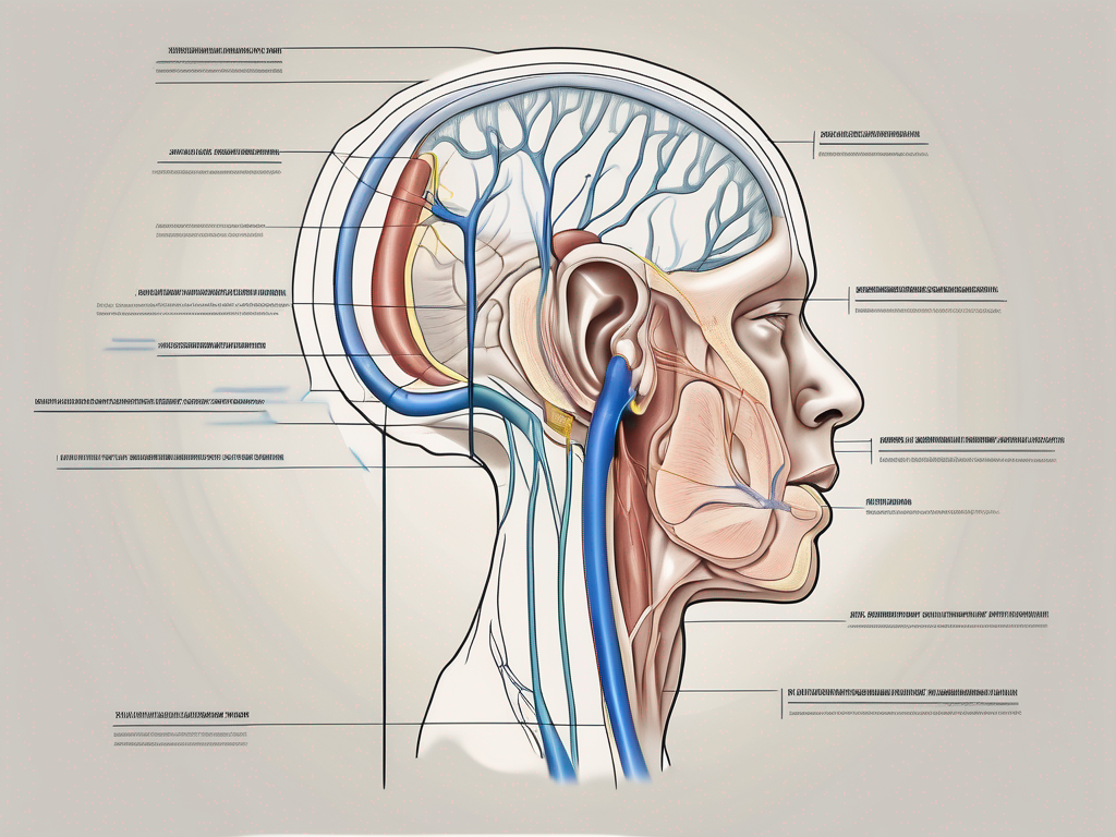 The auricular nerve in relation to the human ear