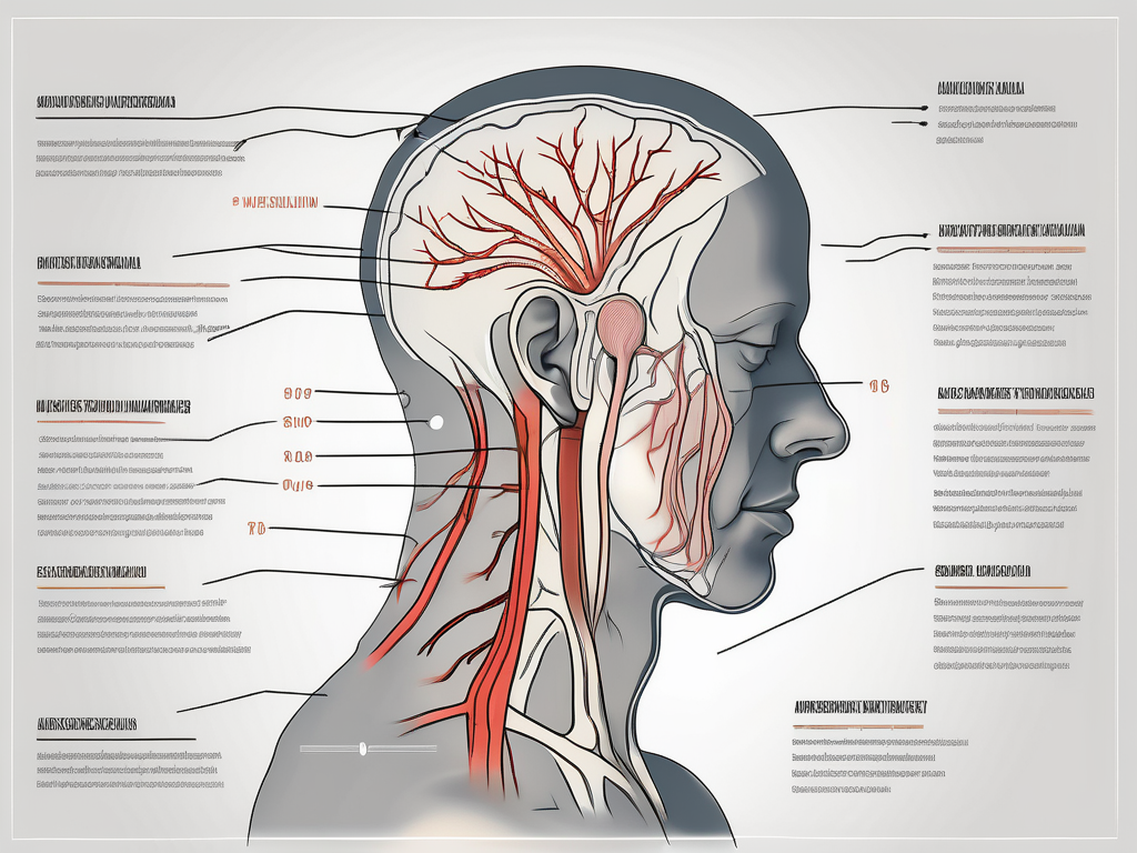 The greater auricular nerve in the human body