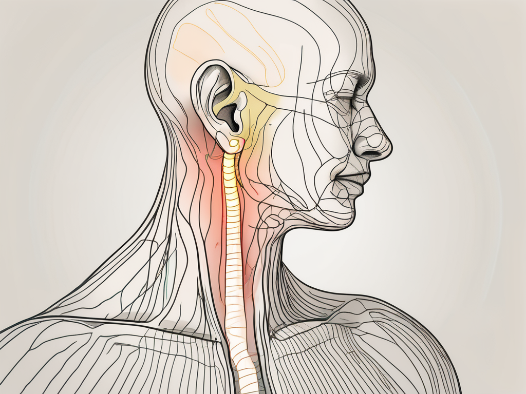 A human ear and neck