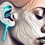 An ear with the auricular nerve highlighted