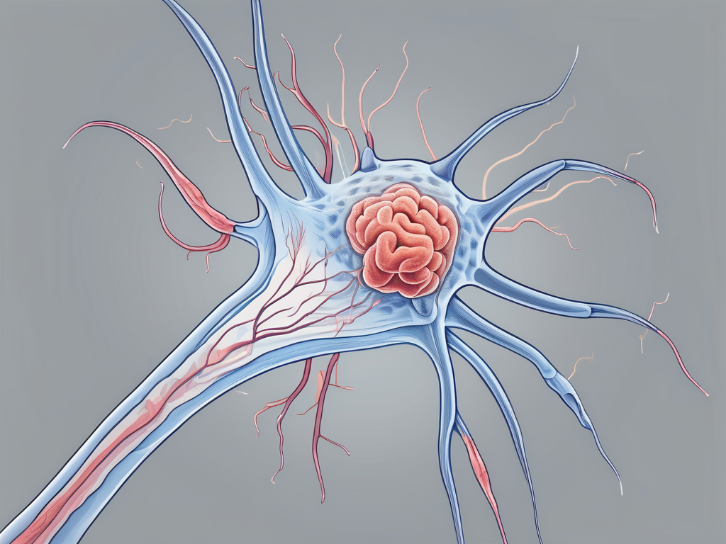 The herpes simplex virus near the auricular nerve