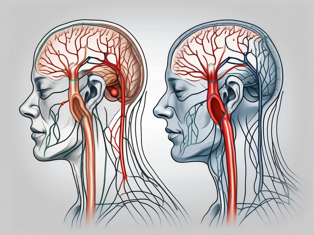 The human nervous system focusing on the greater auricular nerve