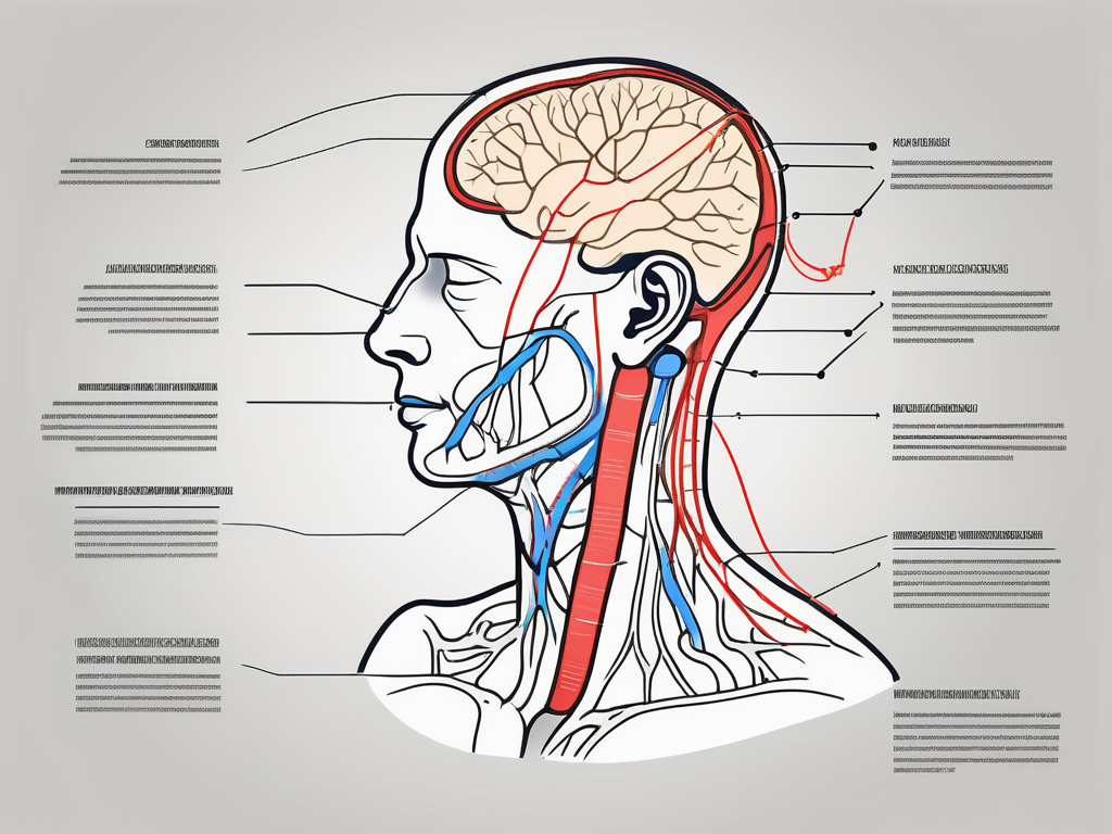 The human head and neck area