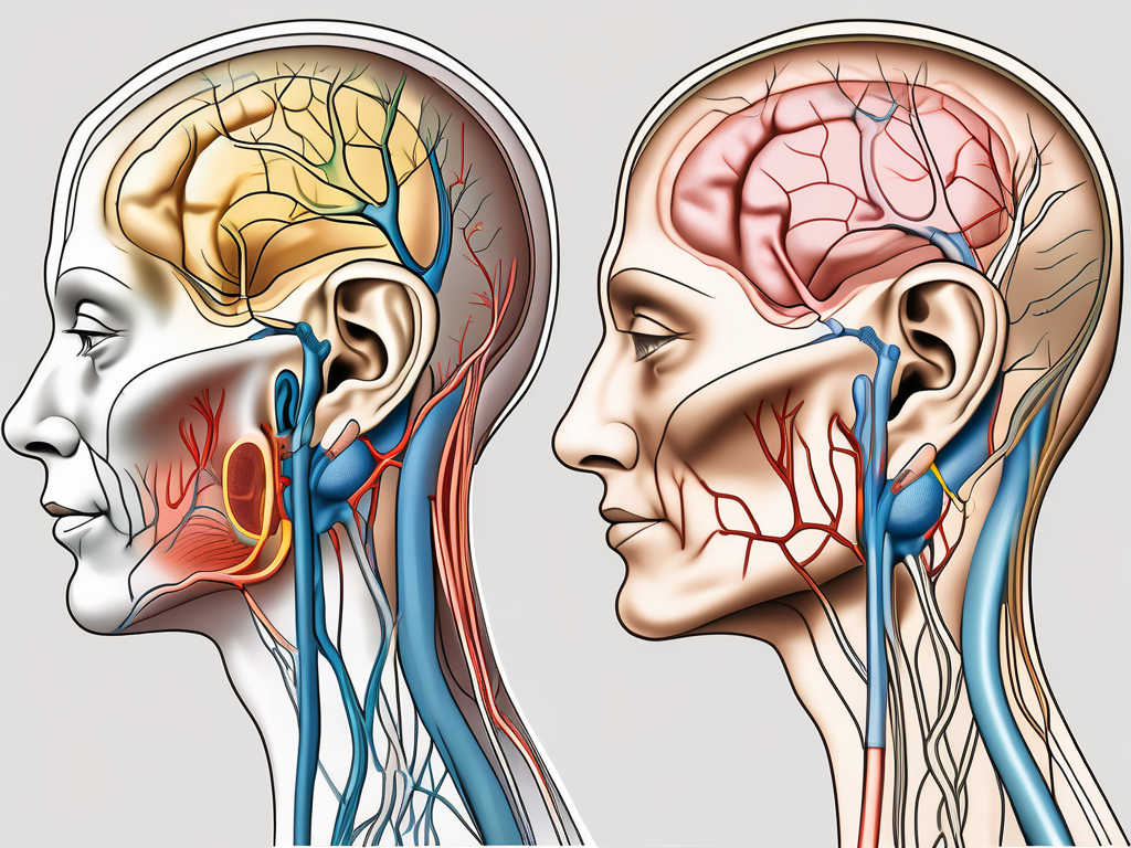 The temporo-auricular nerve in the human ear