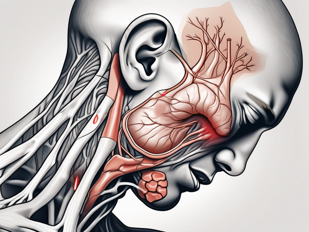 The human head and neck area