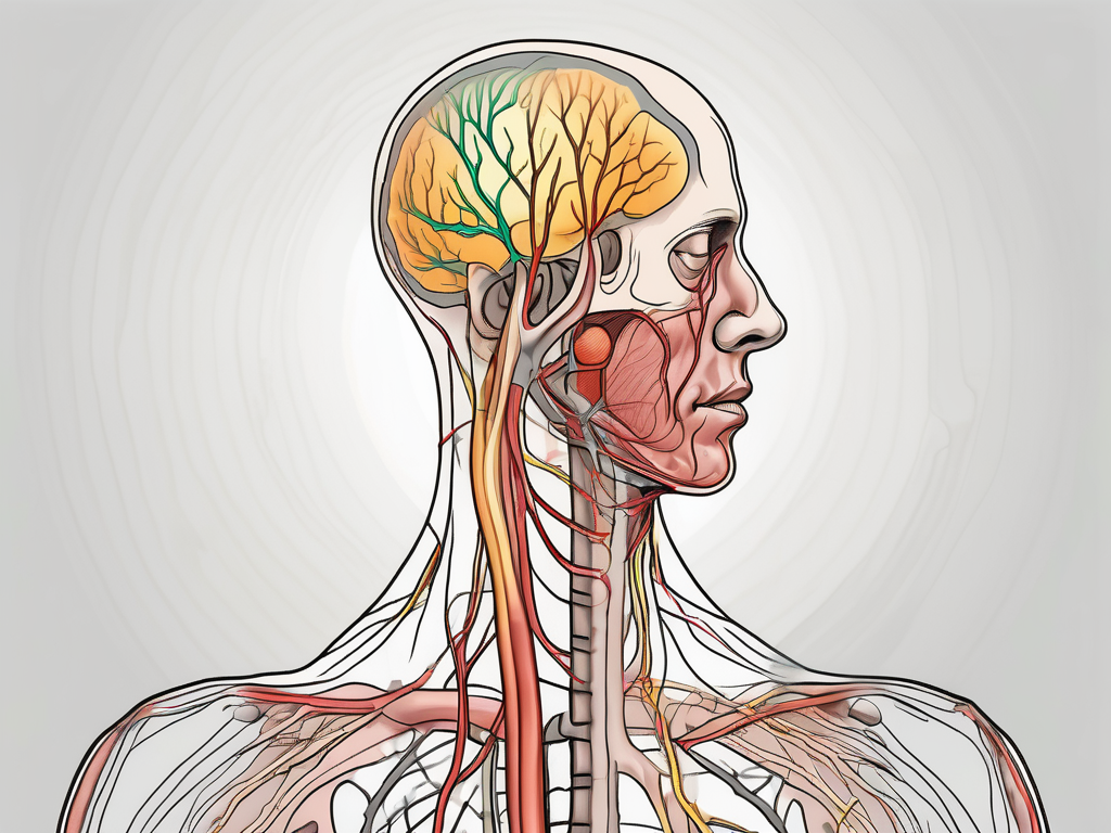 The great auricular nerve in the human body