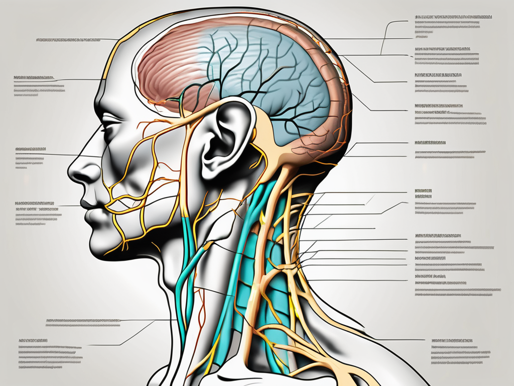 The anatomical path of the great auricular nerve